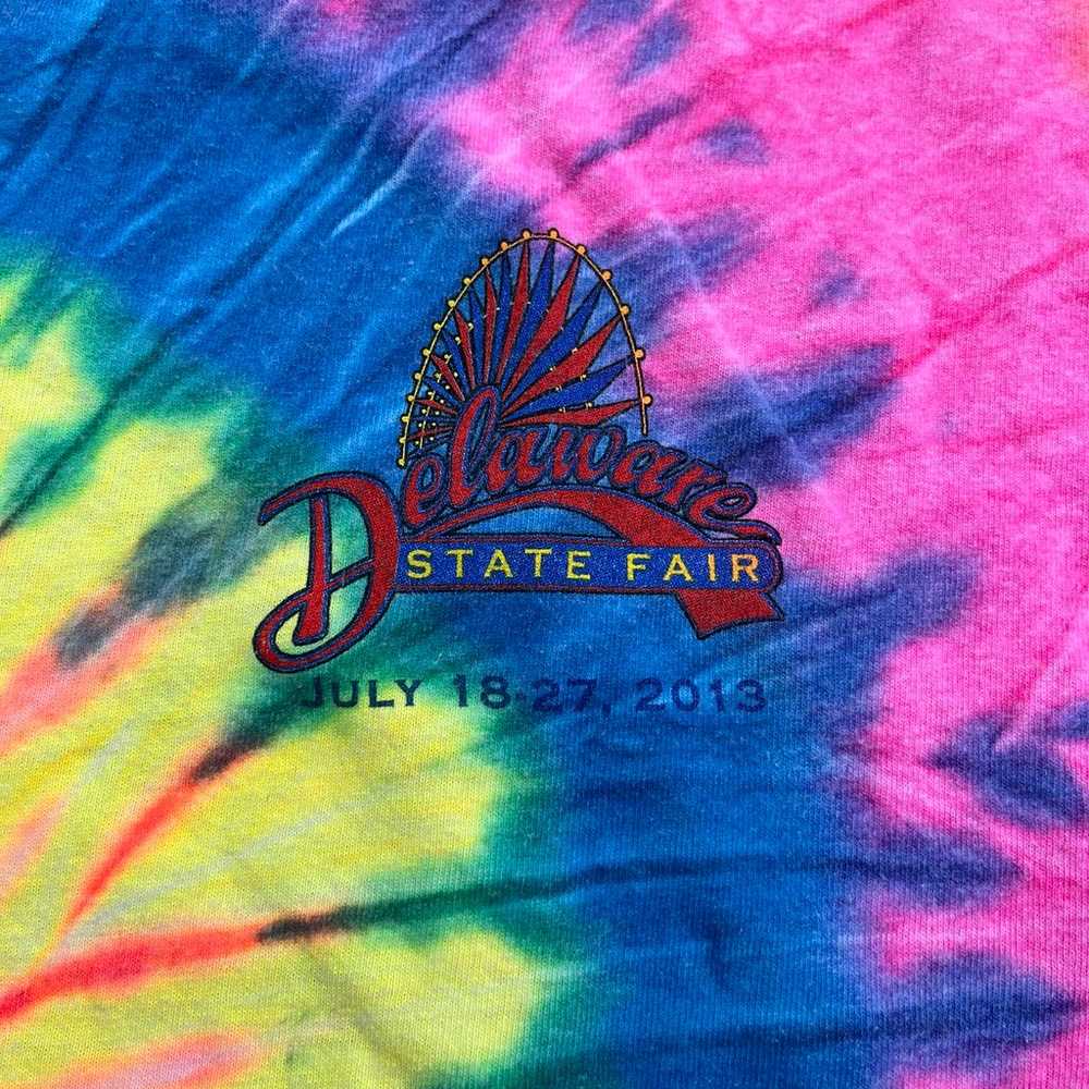 Delaware state fair tye dye T-shirt - image 4