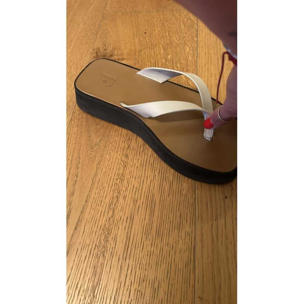 Flattered Leather flip flops - image 5