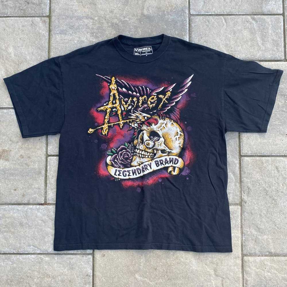 Avirex Skull Eagle Legendary Brand Graphic Tee sh… - image 1