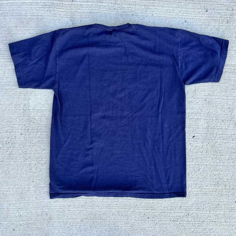 Vintage Blue Plaid Best Grandpa T-shirt Size Medi… - image 3