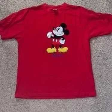 Vintage Red Mickey Disney Store T-Shirt - image 1