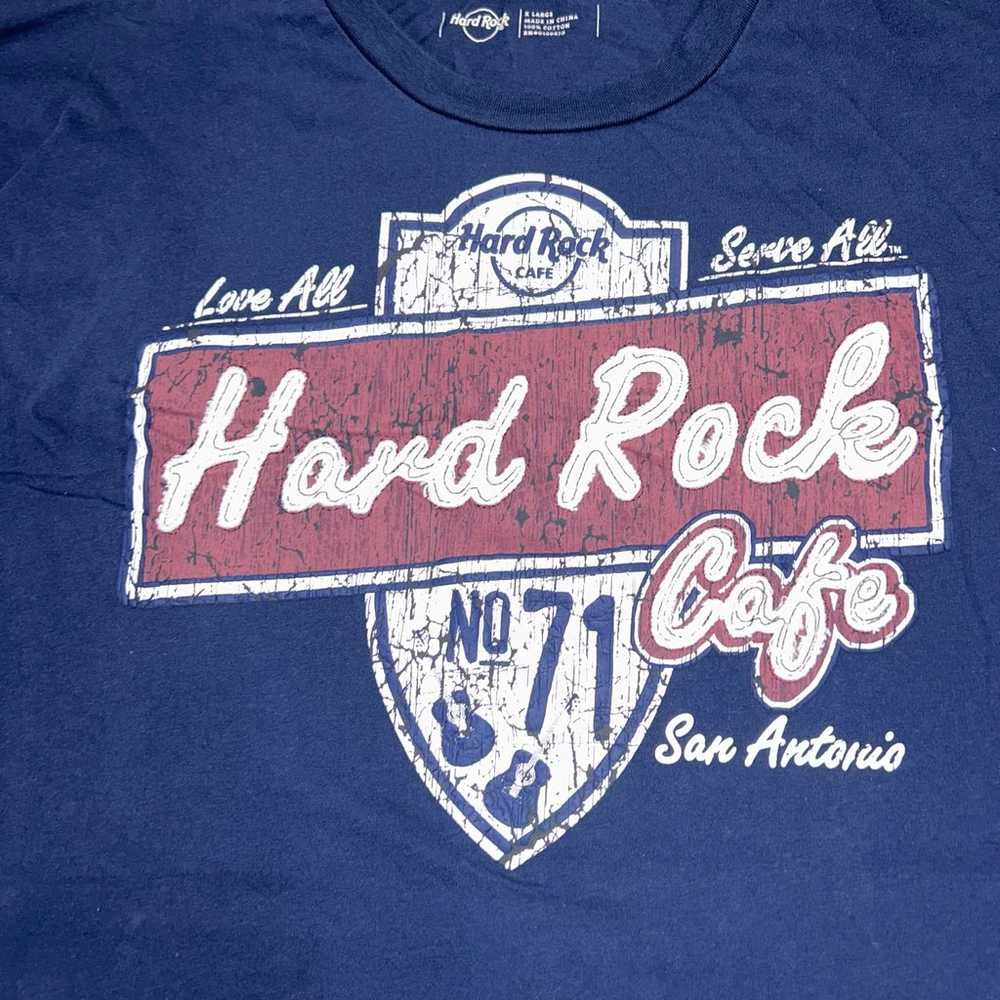 Hard Rock Cafe San Antonio Navy Blue  Short Sleev… - image 5