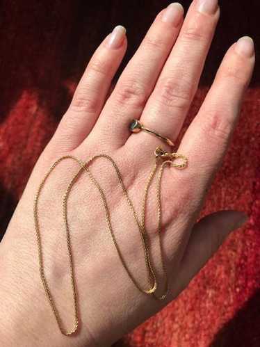 Italian Gold 14k Woven 18" yellow gold necklace |…