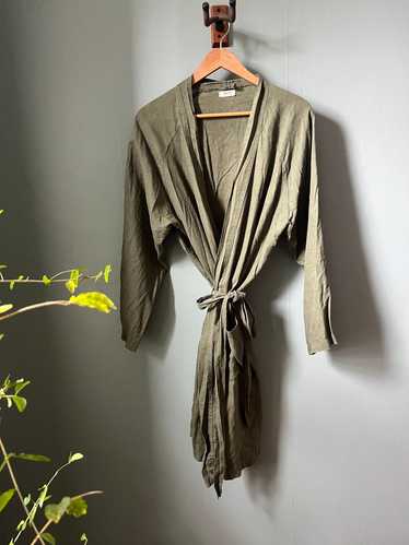 Bed Threads 100% French Flax Linen Classic Robe (O