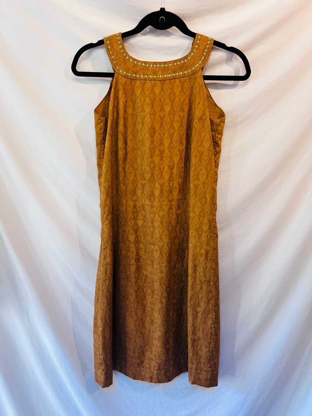 Unknown / Handmade Retro Turmeric Dress (One Size… - image 2