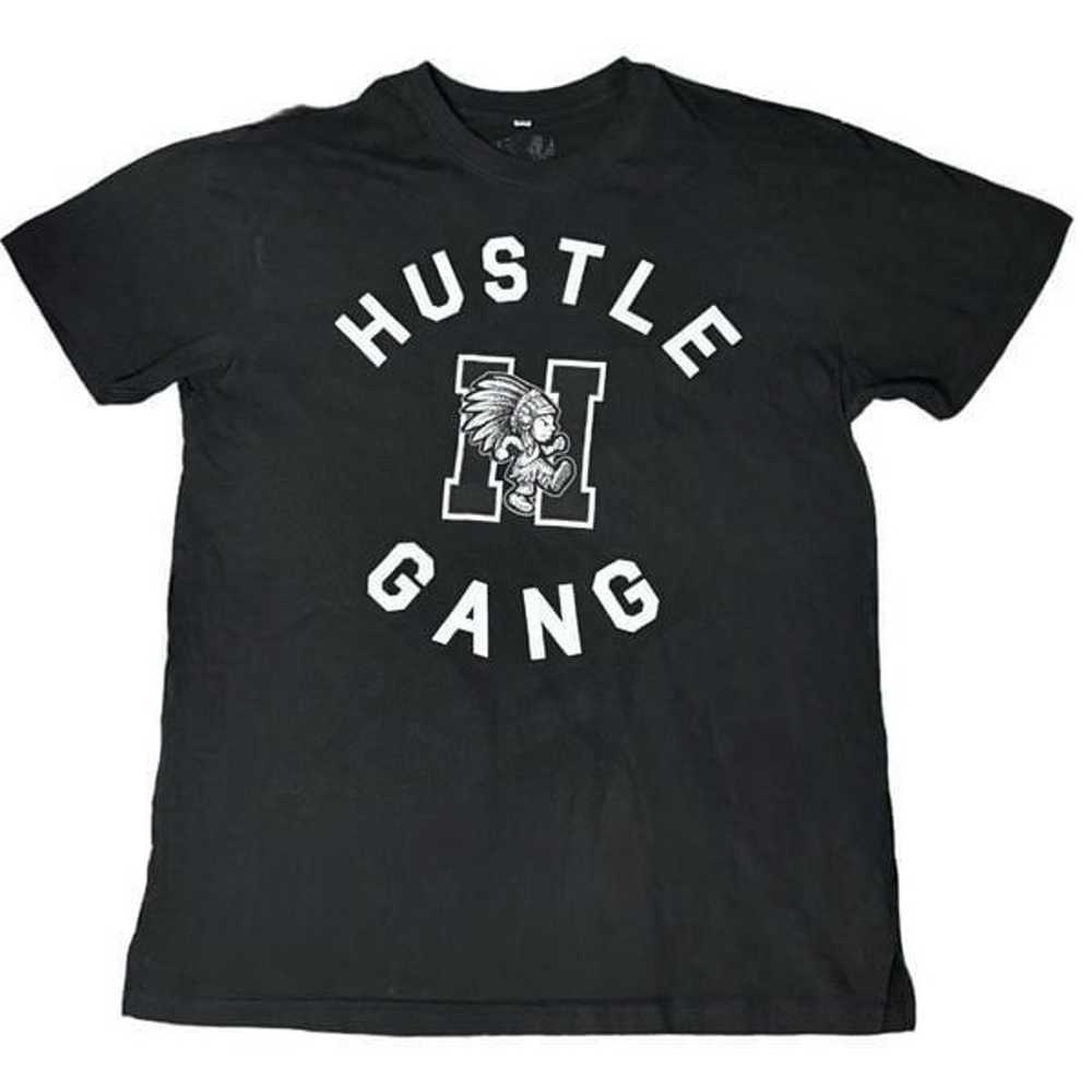 Hustle Gang Short sleeve black tshirt size XL - image 2