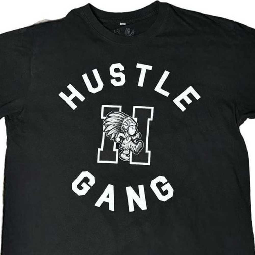 Hustle Gang Short sleeve black tshirt size XL - image 3