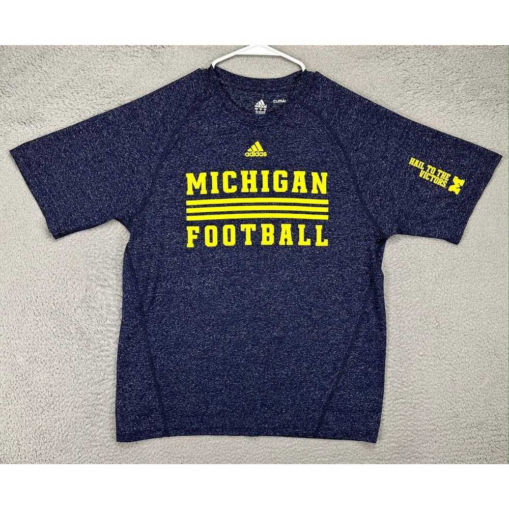 Michigan Wolverines Shirt Adult Medium Climalite … - image 2