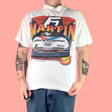 Vintage 90s mark martin nascar t-shirt - image 1