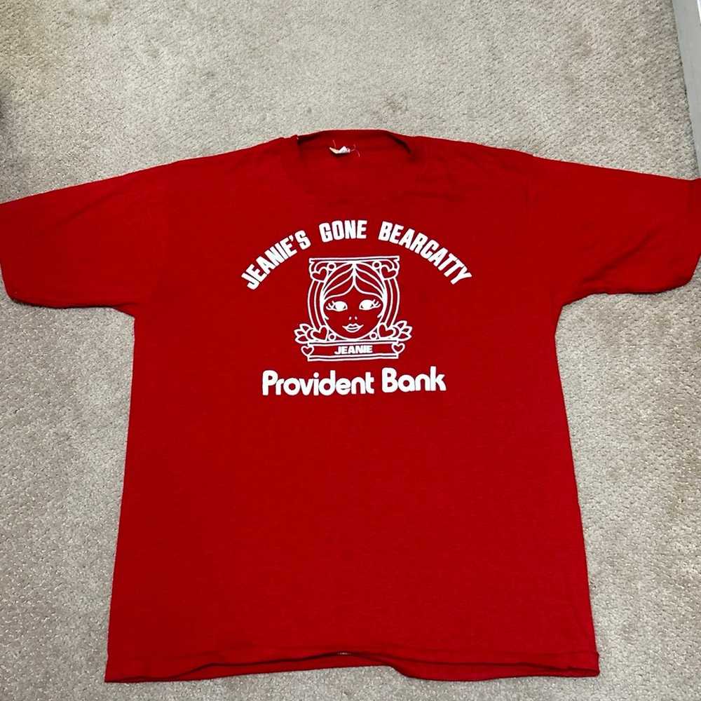 Vintage 70’s Provident Bank Promo T-shirt Sz XL C… - image 2