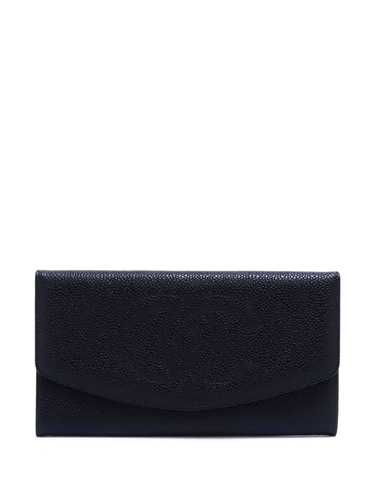 CHANEL Pre-Owned 1994-1999 CC debossed flap long … - image 1