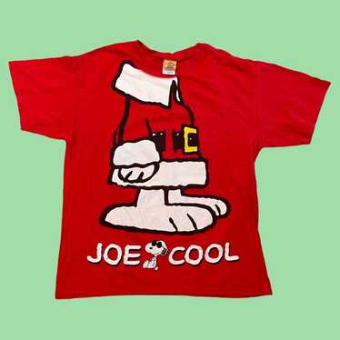 Peanuts Joe Cool Snoopy Christmas Tee L - image 1