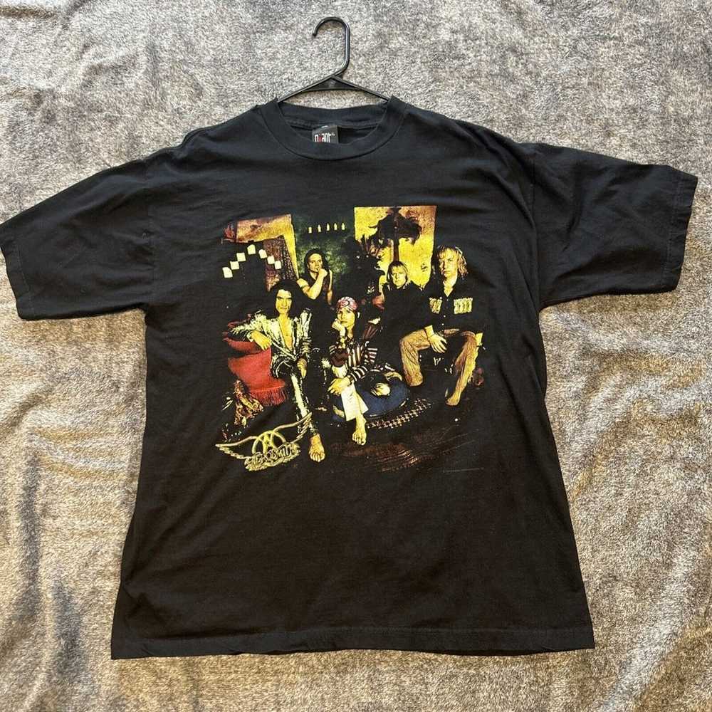 Vintage 90s 1997 Aerosmith Nine Lives T-Shirt XL … - image 1