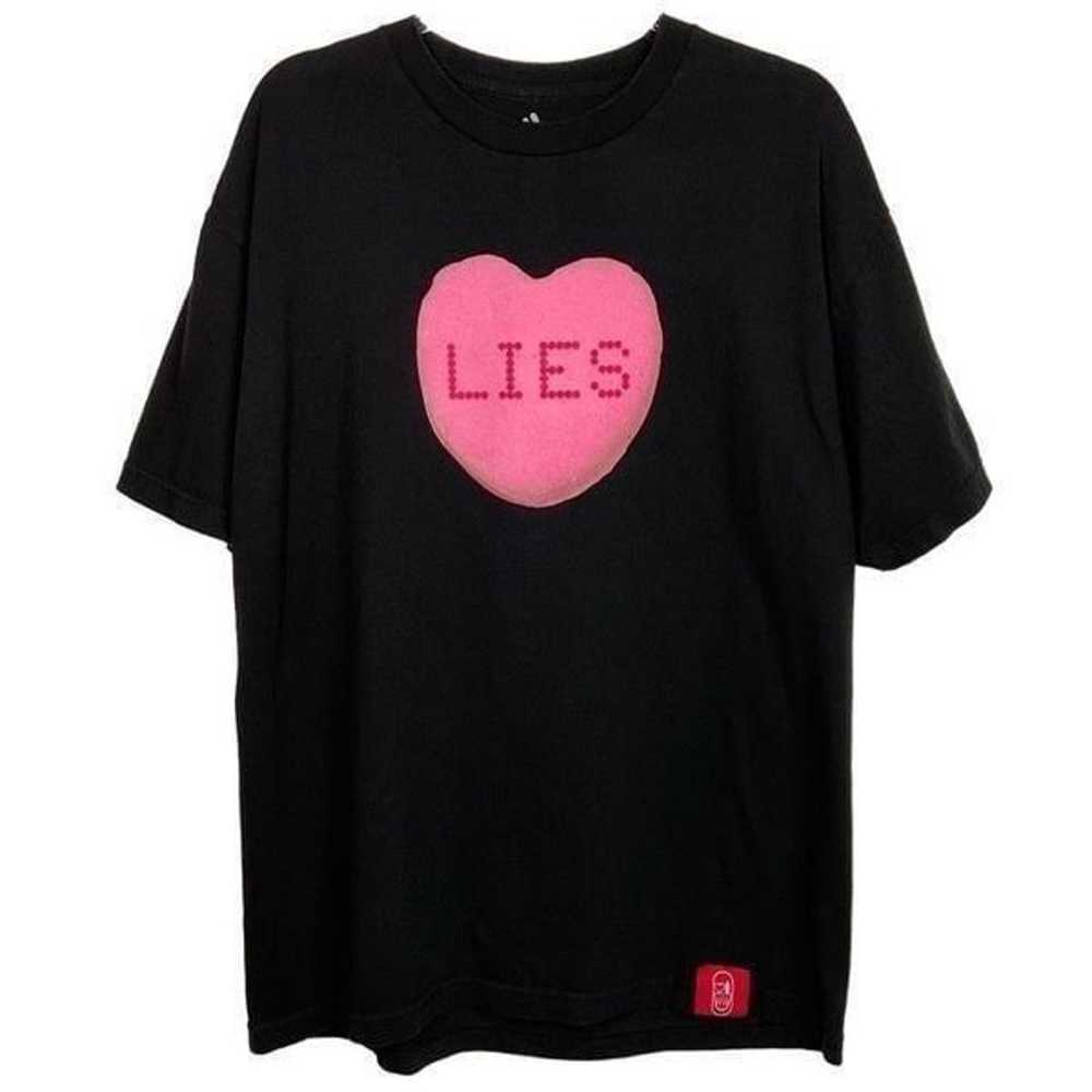 Brokenhardened Black Candy Heart Lies T-Shirt XL … - image 7