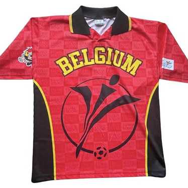 VTG 90’s Belgium Soccer Jersey UEFA Euro 2000 Mens