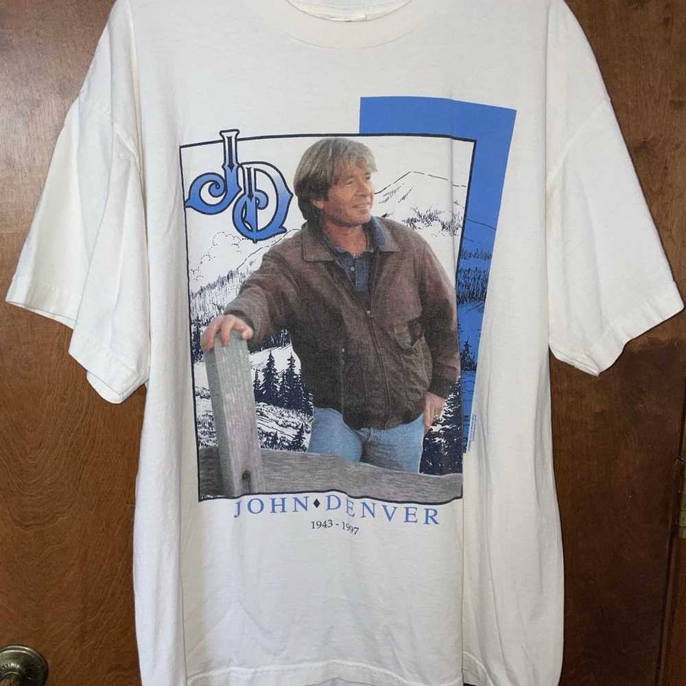 Vintage 1997 John Denver “Take Me Home” T shirt 1… - image 1
