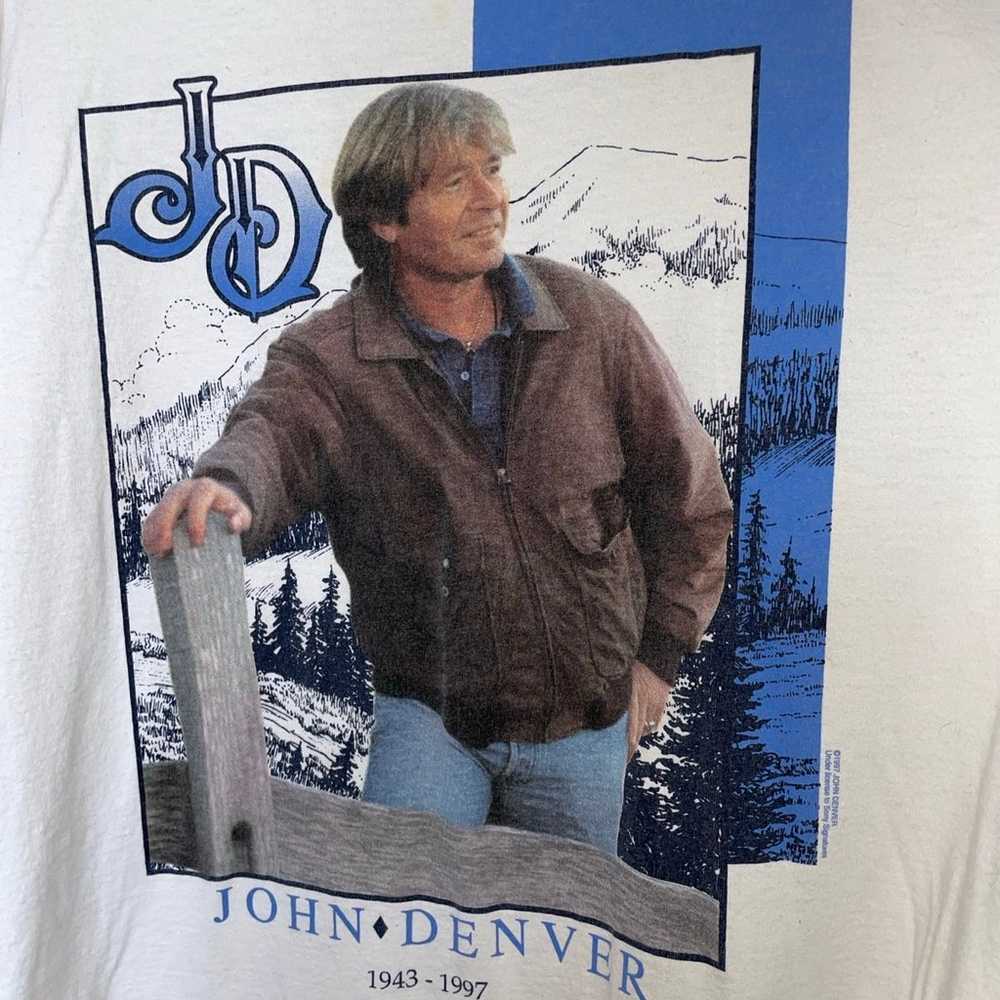 Vintage 1997 John Denver “Take Me Home” T shirt 1… - image 2