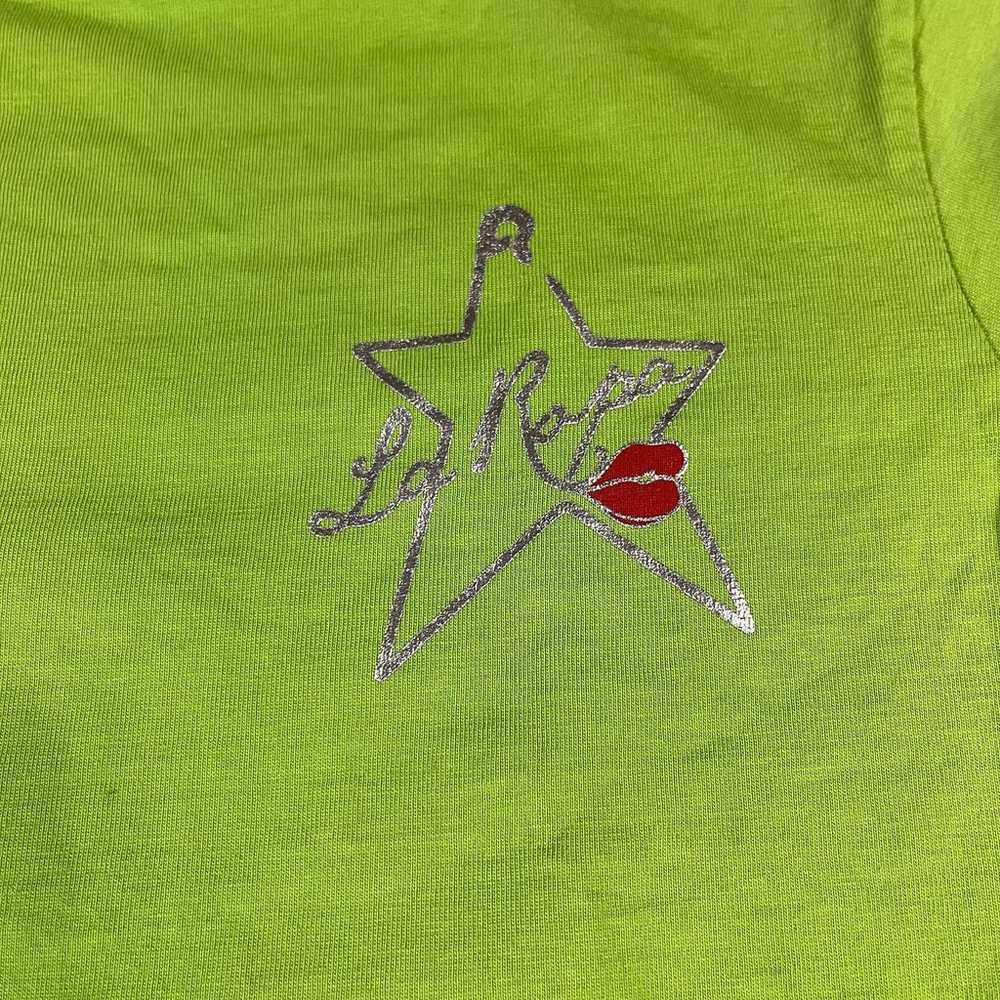 La Ropa Essentials Slime Green Kiss Lips T shirt … - image 4
