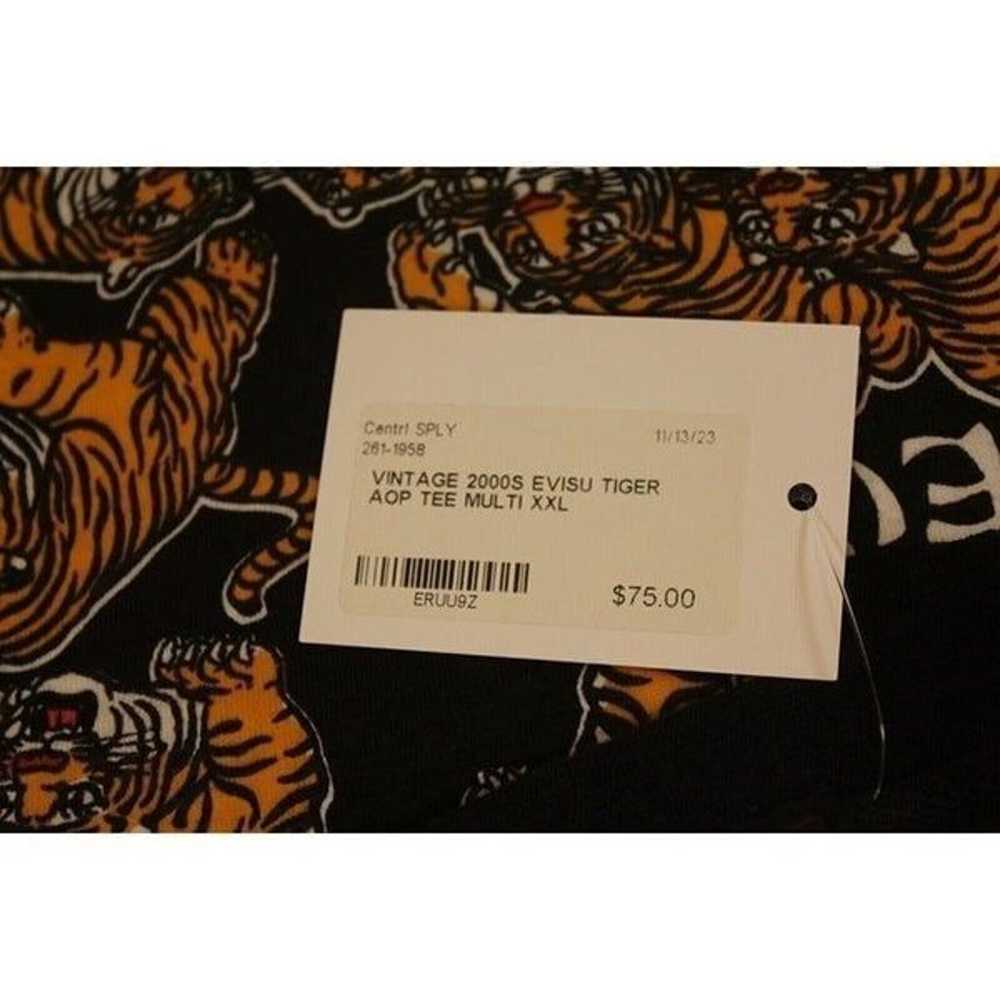 Vintage 2000s Evisu Tiger Aop Tee T-Shirt Pullove… - image 4