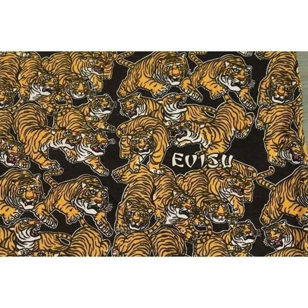 Vintage 2000s Evisu Tiger Aop Tee T-Shirt Pullove… - image 5