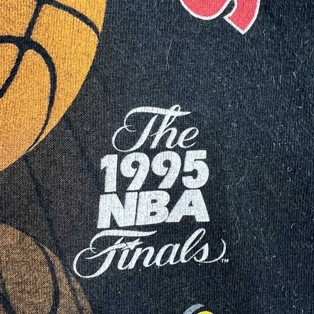 VTG 1995 NBA Back 2 Back World Champions Houston … - image 7