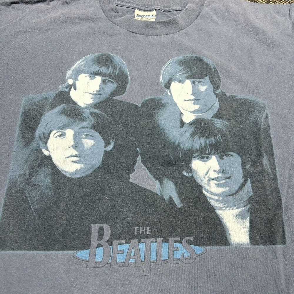 Vintage The Beatles Shirt Men’s XL All Over Print… - image 3