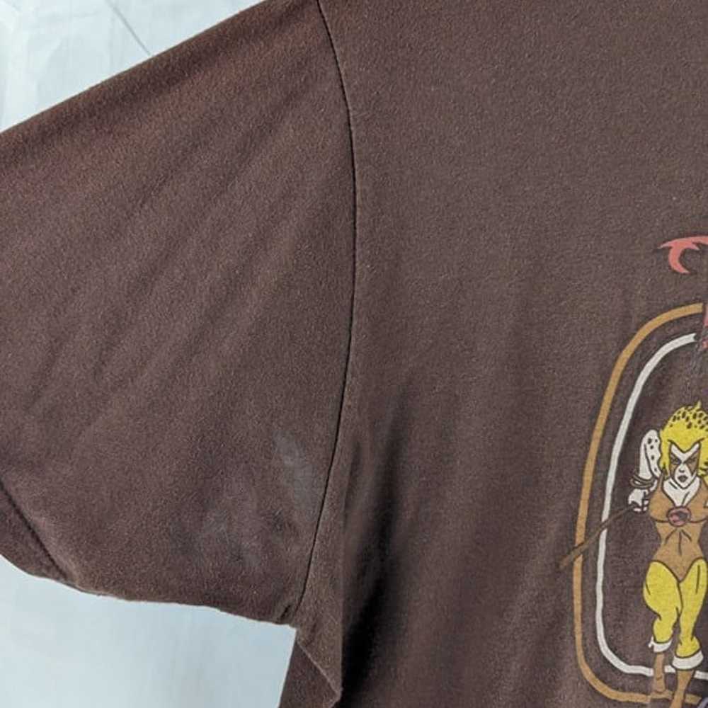 Thundercats Cartoon ~ Brown Tee Shirt Y2K VTG 90s… - image 6