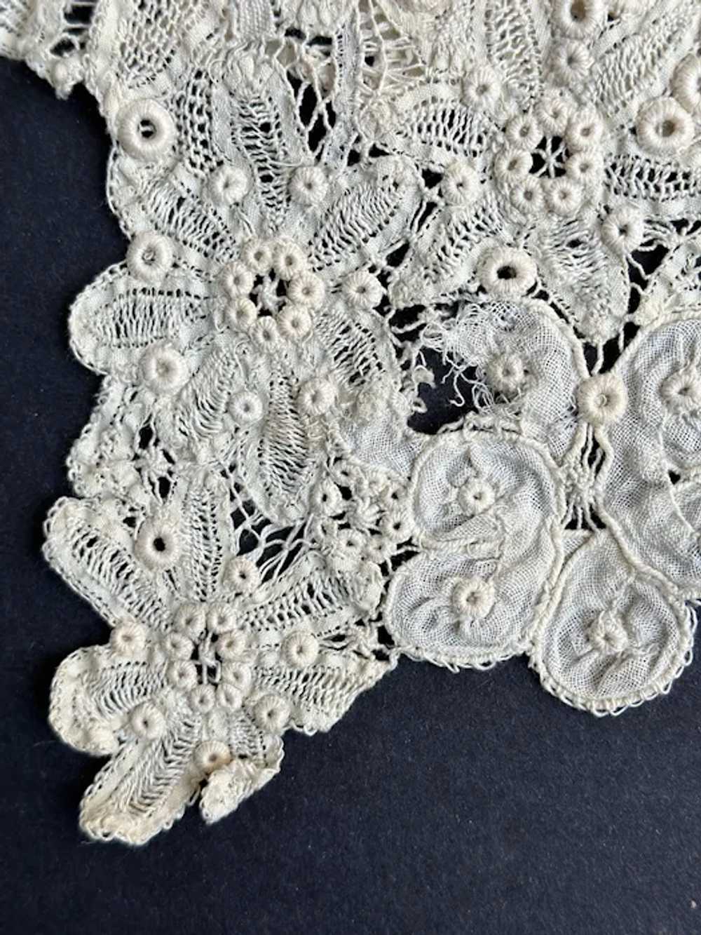 Antique Battenburg Hand Made Lace Bolero Vest Jac… - image 3