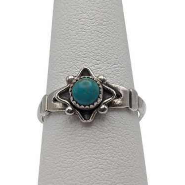 Sterling Silver Fred Harvey Turquoise Ring.Vintage