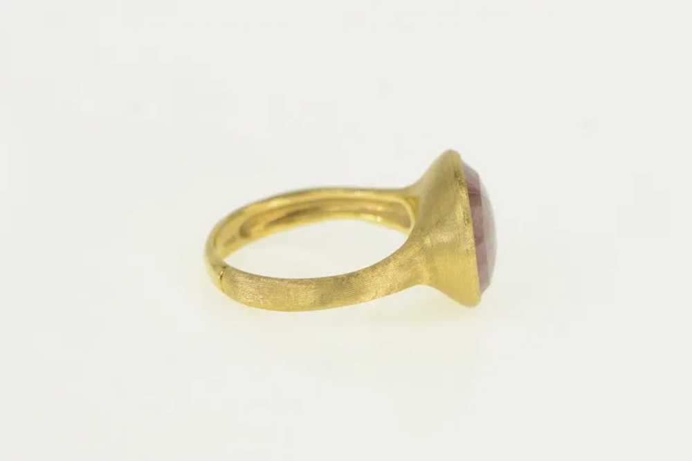 18K Marco Bicego Jaipur Pink Tourmaline Ring Size… - image 2