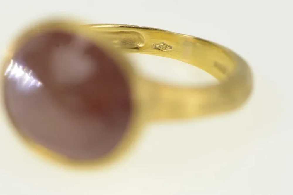 18K Marco Bicego Jaipur Pink Tourmaline Ring Size… - image 3