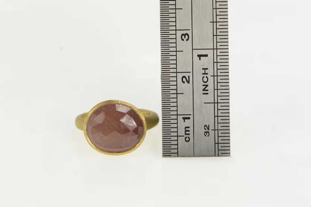 18K Marco Bicego Jaipur Pink Tourmaline Ring Size… - image 4