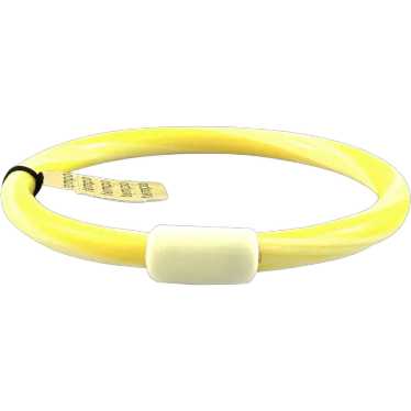 NEW OLD Vintage 1960s 70s Handmade Yellow White Ce