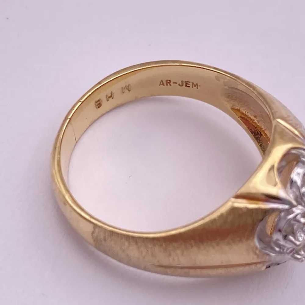Mens Diamond Kentucky Cluster Ring .70 Carat TW 1… - image 5