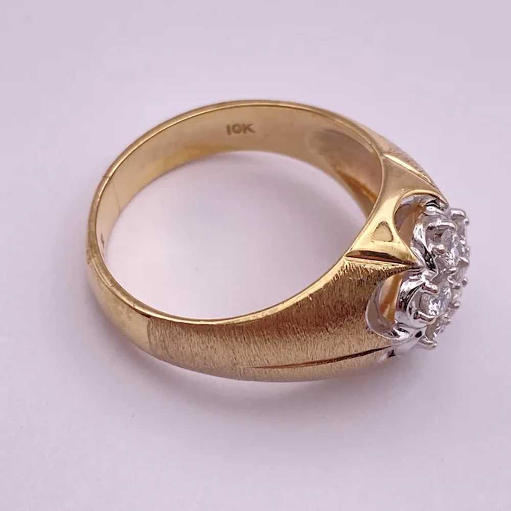 Mens Diamond Kentucky Cluster Ring .70 Carat TW 1… - image 6