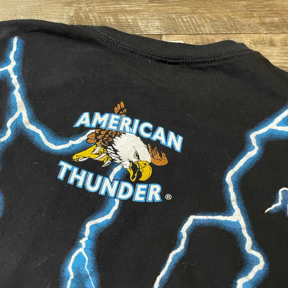 Rare America Thunder Vintage Native American t-sh… - image 6