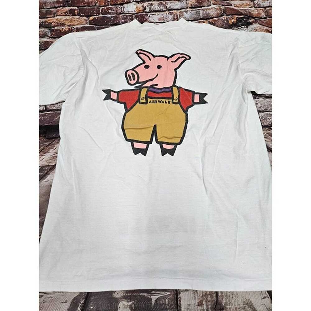 Vintage Airwalk Shirt Mens Size XL White Pig Logo… - image 5