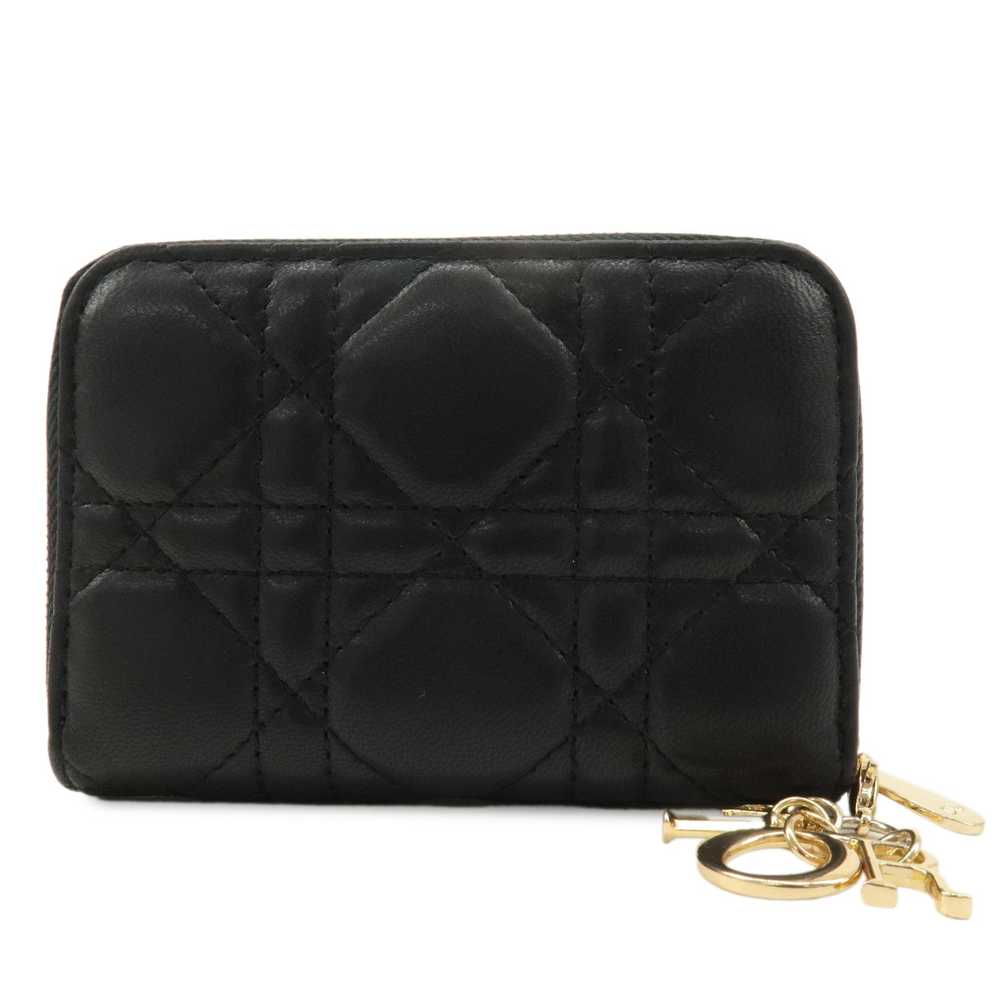 Christian Dior Cannage Lady Dior Leather Small Zi… - image 2