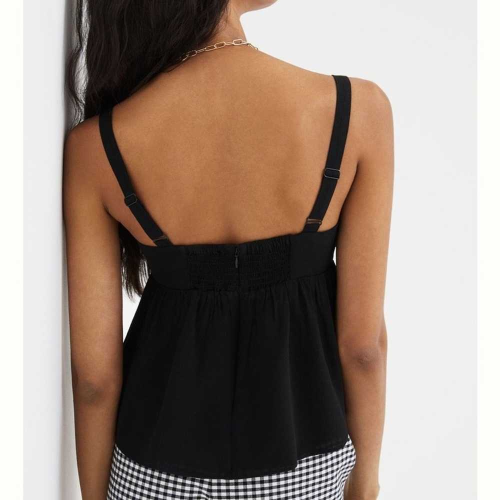 Mare Mare x Anthropologie Notch Tank Top Black XS - image 3