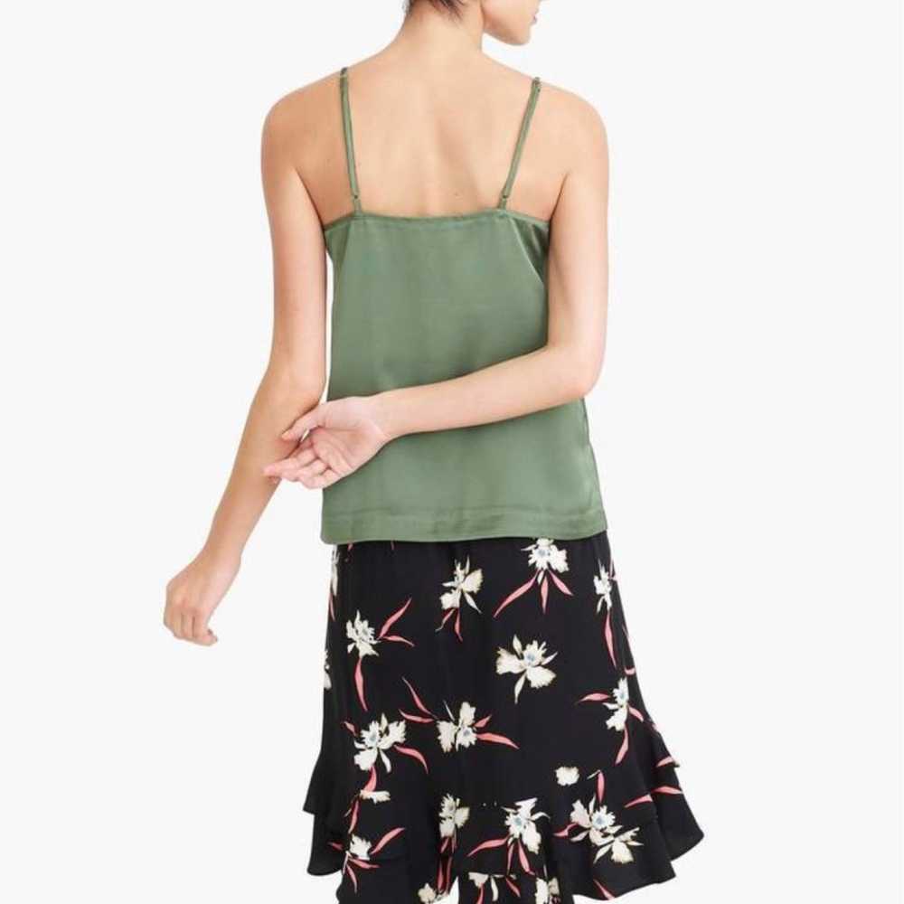 J. Crew Faded Moss Button Up Cami - image 3