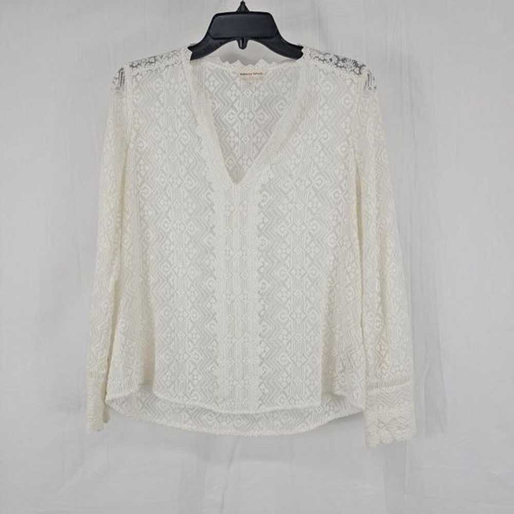 Rebecca Taylor Florence Embroidered Top Womens Si… - image 1