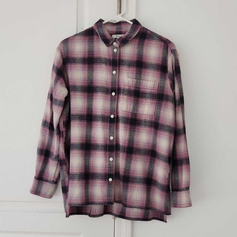 Madewell Flannel Oversized Ex-Boyfriend Shirt in … - image 6