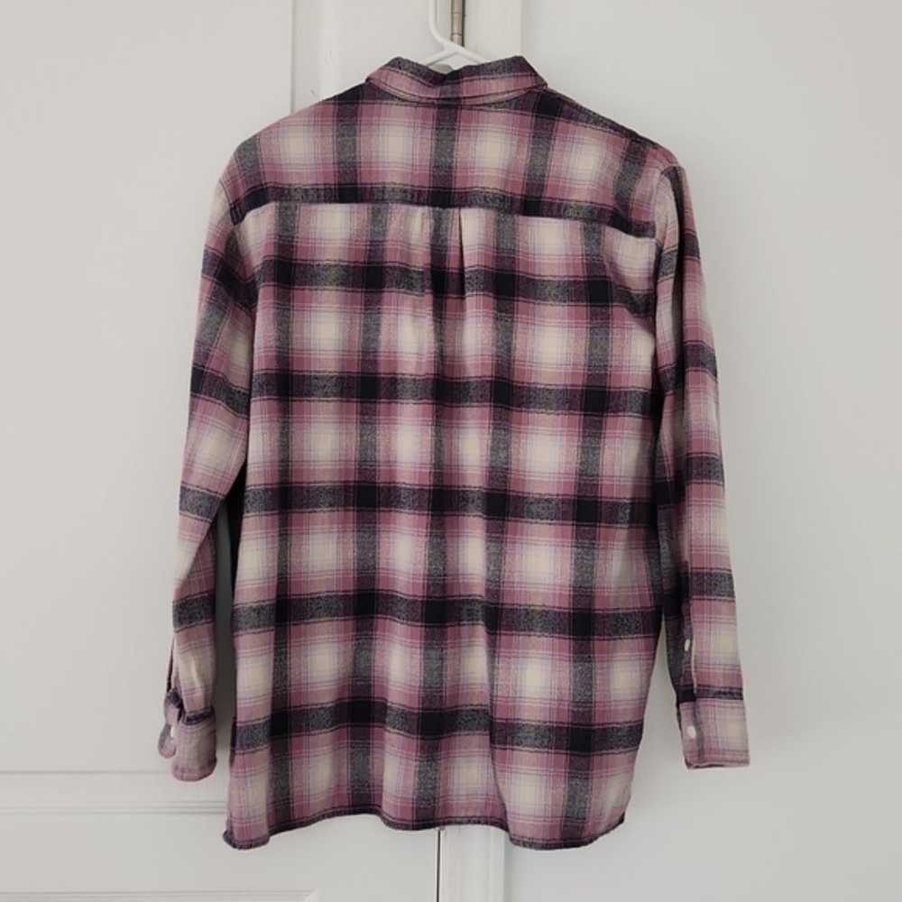 Madewell Flannel Oversized Ex-Boyfriend Shirt in … - image 8