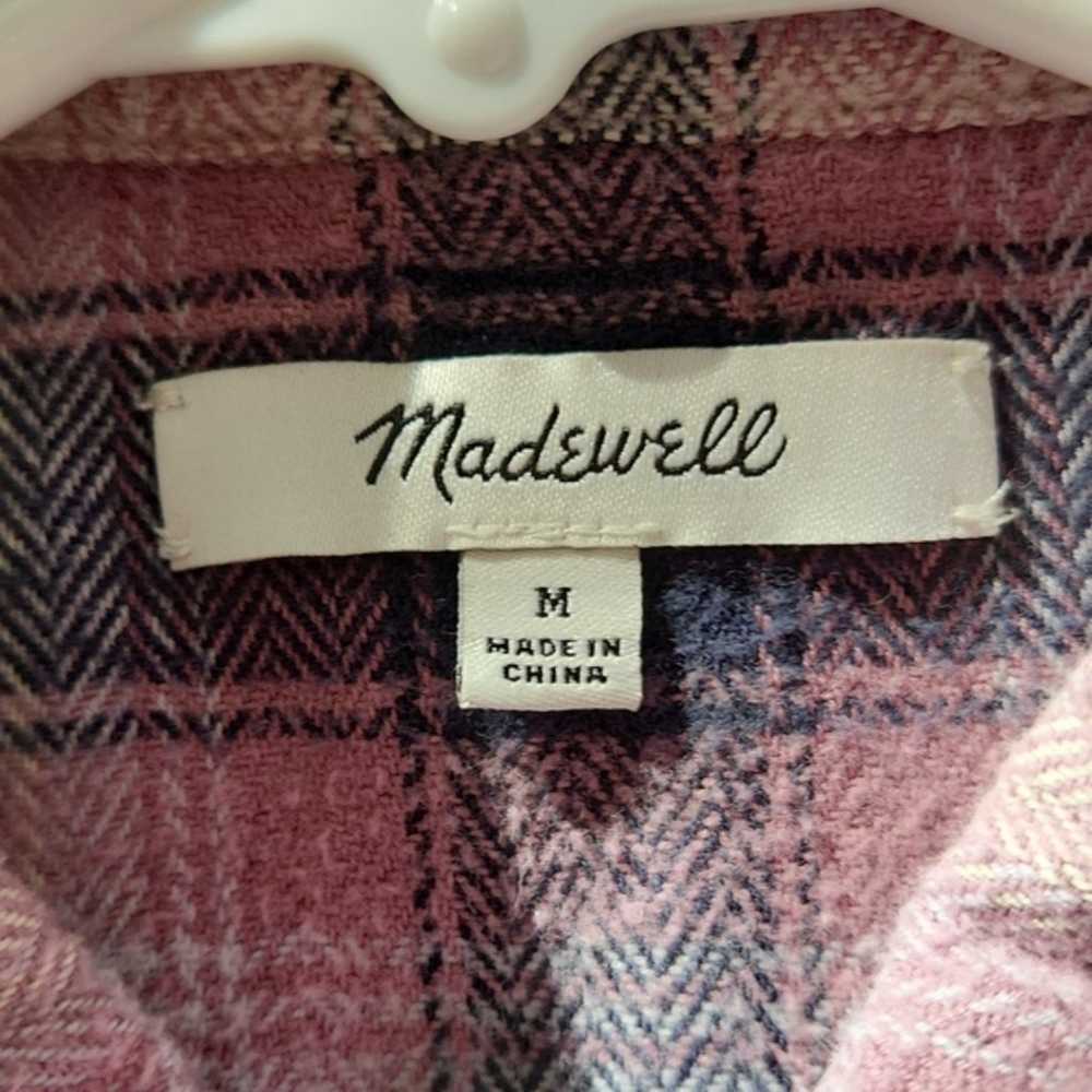 Madewell Flannel Oversized Ex-Boyfriend Shirt in … - image 9