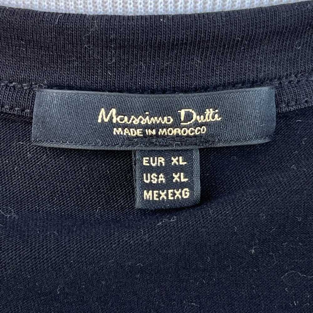 Massimo Dutti Muscle Tee in Black, size XL - image 8
