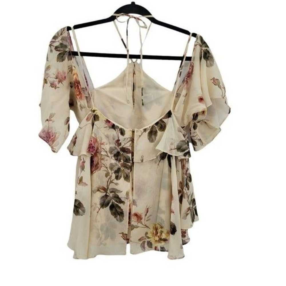 Intermix Silk Top Feminine Country Floral Strappy… - image 2