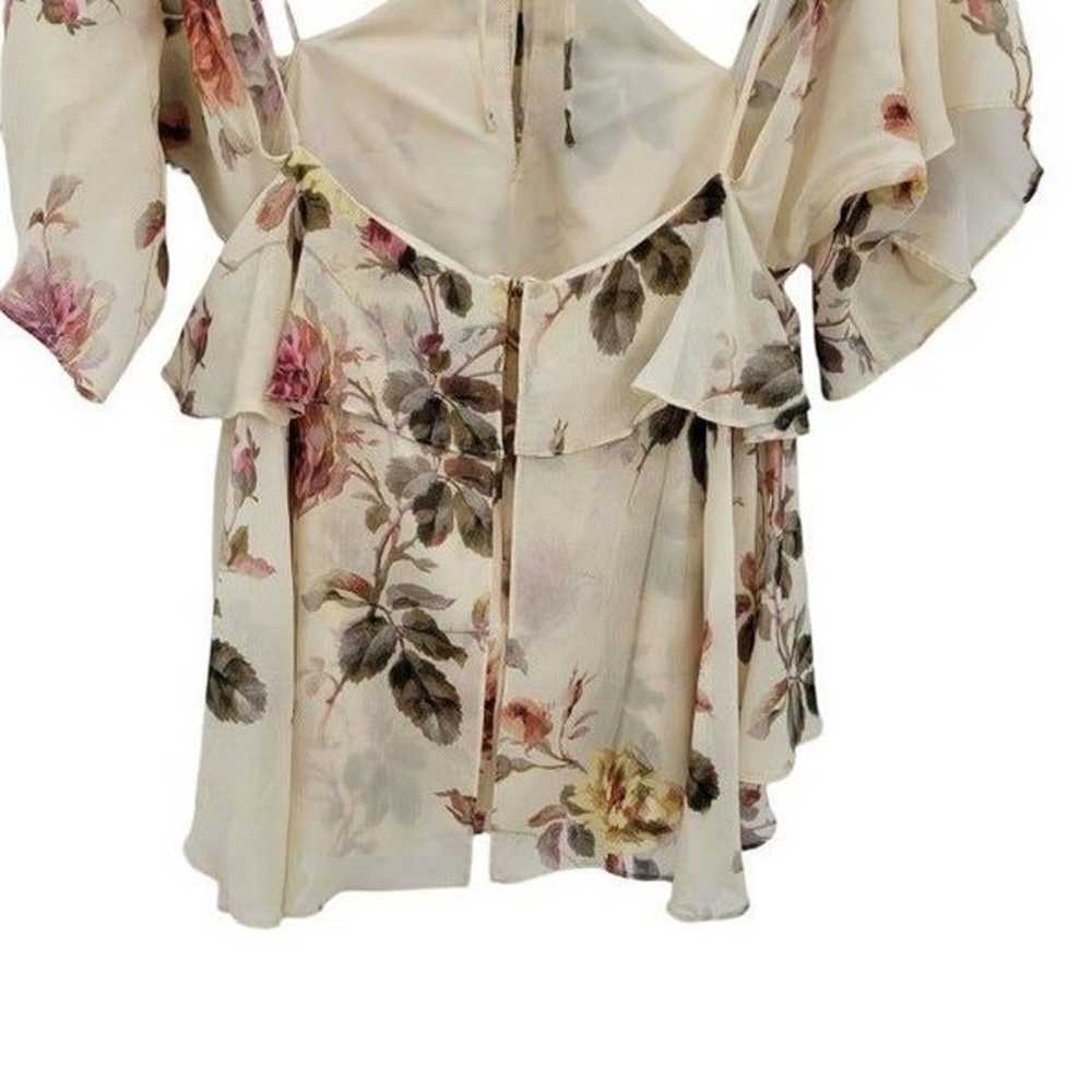 Intermix Silk Top Feminine Country Floral Strappy… - image 6