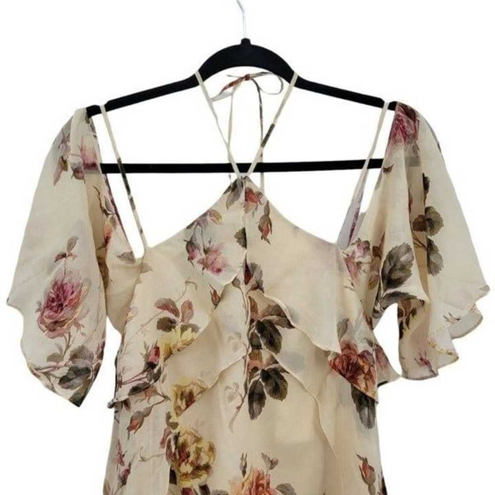 Intermix Silk Top Feminine Country Floral Strappy… - image 8