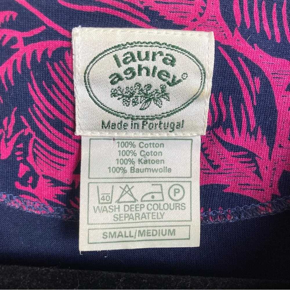 Laura Ashley top small medium vintage tropical pr… - image 3