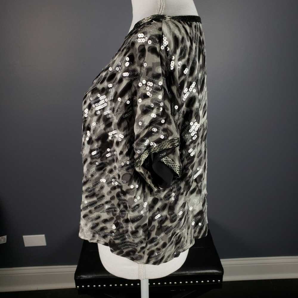 BCBG Black And Gray Top, SIZE L - image 3